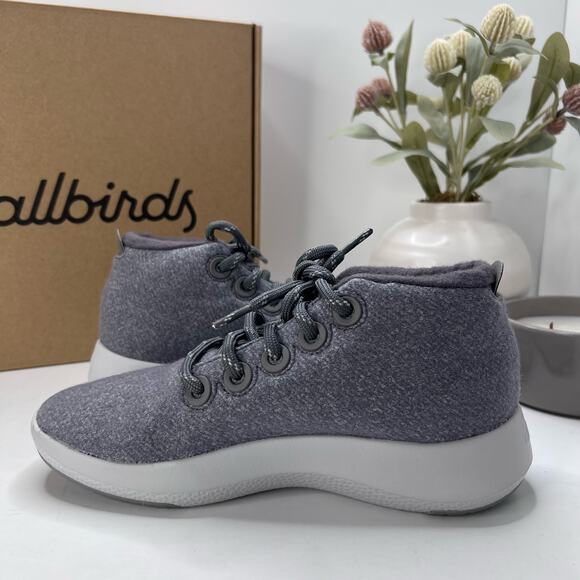 Allbirds Wool Runner-up Mizzles Water-Repellent Sneakers Medium Gray Women 6 NWB - Picture 7 of 10